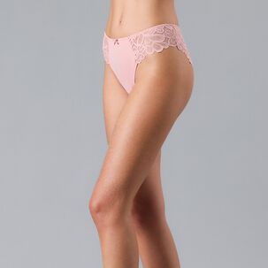 Calz&oacute;n Bikini Lycra Y Encaje Flores Mujer 13506-237
